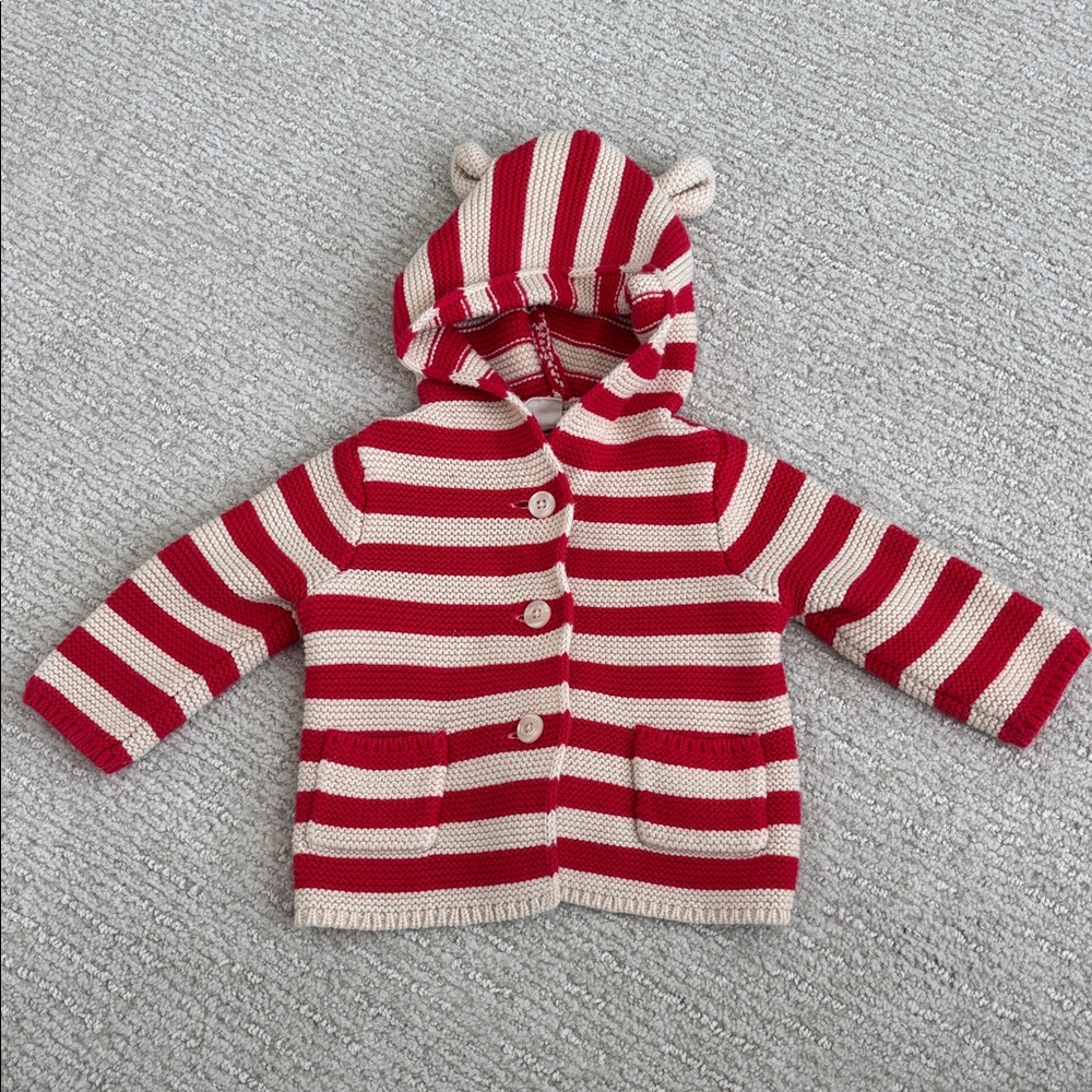 BabyGap Bear Ears Striped Sweater